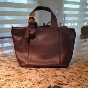 Coach Bag Vintage Tote #4133 Mahogany Leather